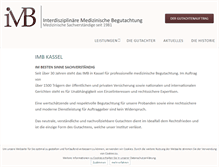 Tablet Screenshot of imb-kassel.de